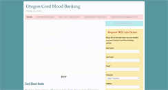 Desktop Screenshot of oregoncordbloodbanking.com