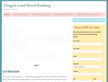 Tablet Screenshot of oregoncordbloodbanking.com